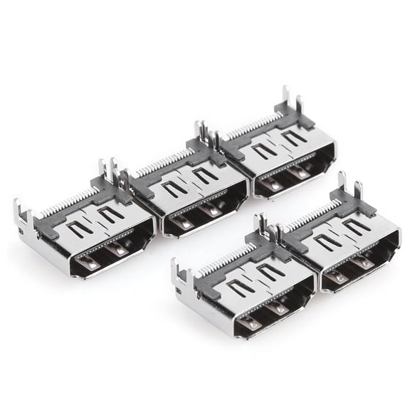 M Buder 5PCS HDMI Port Connector Socket Replacement for PS4 1000 1100 1200 Models, Metal Interface Video Game Console Display Port Fix Repair Part (4.72 inches / 12 cm)