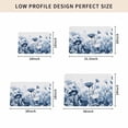 thumbnail image 5 of Navy Blue Flowers Door Mat Indoor Outdoor, Summer Pastoral Botanical Non Slip Welcome Mat with Rubber Backing, Absorbent Fabric Front Door Mats Entryway Rug for Home Patio Entrance 18"x30", 5 of 9