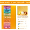 thumbnail image 2 of shiyou-Pill Box 3 Times a Day Daily Pocket Pill Container Portable Travel Weekly Pill Organizer Stackable Pill Case for Vitamin, Fish Oils, Medication, Supplement (Orange), 2 of 4