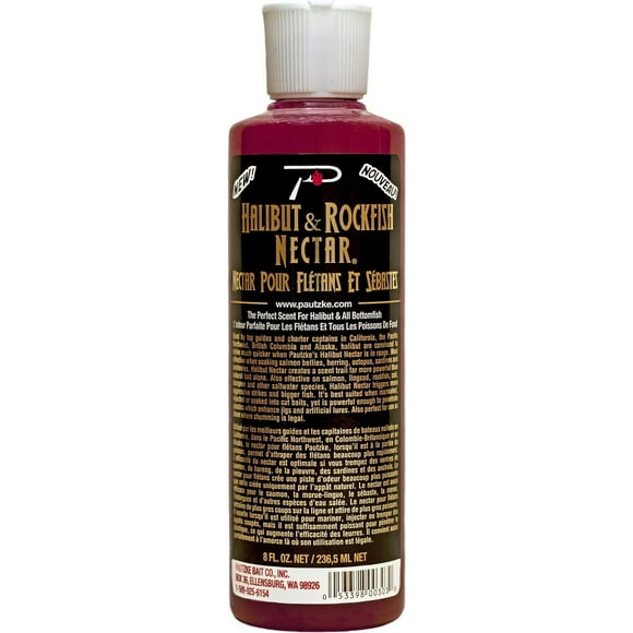 Pautzke PNCT/HLBT Nectar 8oz Halibut, Formed from cooked salmon eggs,Pautzke's nectar8oz