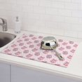 thumbnail image 6 of Honeii Pink Disco Ball Print Kitchen Drying Mat Coffee Bar Mat Hide Stain Coffee Maker Mat for Countertops Coffee Pot Dish Drying Mat, 6 of 7