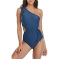 thumbnail image 1 of BeautyIn Womens Cut Out One Piece Swimsuits One Shoulder Padded Monokini Swimwear, 1 of 8