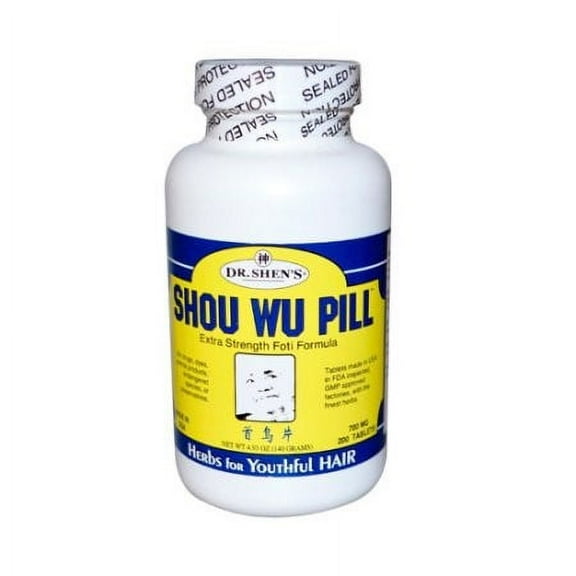 Dr. Shen's Shou Wu Youthful Hair Extra Strength Foti Formula Tablets, 200 Ct