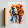 thumbnail image 2 of Beagle Dog Wall Art Beagle Picture Poster Print Funny Colorful Animal Pop Artwork for Living Room Bedroom Bathroom Home Decor, 2 of 6
