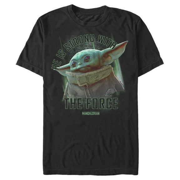 Men's Star Wars: The Mandalorian The Child Strong Force Graphic Tee Black 3X Large