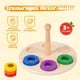 thumbnail image 3 of Juguete para bebés Adena Montessori con 6 anillos en clavija para niños de 1 año o más, 3 of 9
