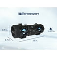 thumbnail image 3 of Emerson EPB-3001 Dual Subwoofer Bluetooth Boombox, Black, 3 of 12