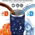 thumbnail image 4 of 1pc Sun and Moon 30oz Tumbler with Straw & Handle - Insulated Stainless Steel Cup | Holiday Gift for Man Women (Christmas, Valentine's, Birthday), 4 of 7