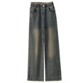 thumbnail image 2 of Spazoro Girls Jeans, Fashion Baggy Wide Leg Elastic Waist with Pockets Denim Pants Blue Size 5-15, 2 of 3