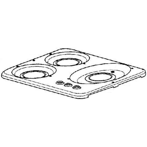 Dometic 57115 Top 3-Burner Drop-In Wh