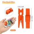 thumbnail image 2 of Uxcell 1.4" Pinzas de Madera de Color, 50Pcs Mini Pinzas de Madera Coloridas con Fuerte Agarre para Colgar Fotos, Ropa, Manualidades Decorativas, Naranja, 2 of 6