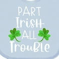 thumbnail image 4 of Inktastic Part Irish All Trouble St. Patrick's Day with Green Clovers Boys or Girls Baby Bib, 4 of 4