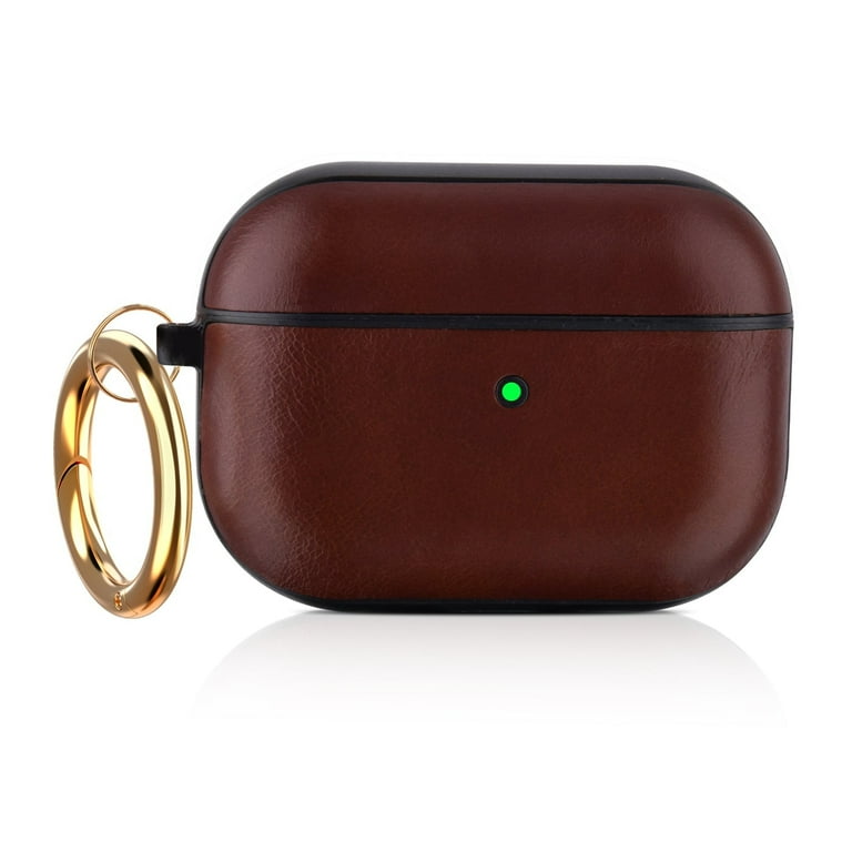 Worryfree Gadgets Case for Apple AirPods Pro Genuine Leather Cover