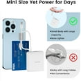 thumbnail image 2 of TEMOGU-Compact Portable Charger, Fast Charging 22.5W Slim Power Bank 10000mAh with Built-in Cables, LED Display USB-C Mini Battery Pack Travel Essential, Compatible with iPhone, Samsung,Android, 2 of 4