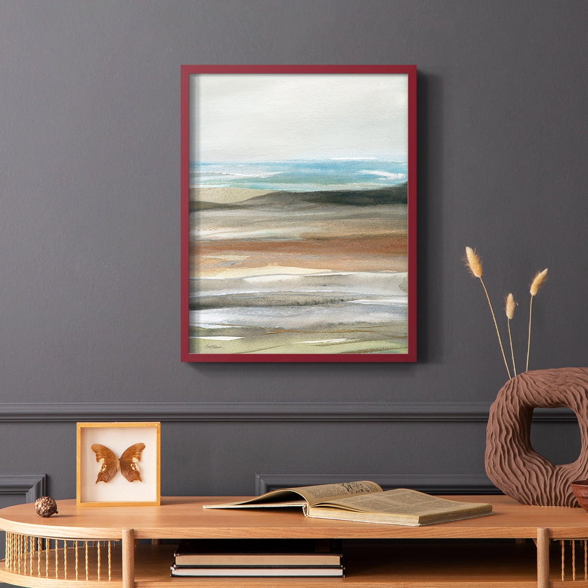 Nature's Many Layers II in Red Solid Wood 8 x 10 Framed Print