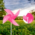 thumbnail image 5 of 50pcs Windmills for the Yard Garden 15 Inch x 7.5 Inch 4 Leaves, Pink, 5 of 6