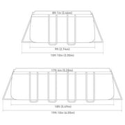 Ultra XTR 18 x 9 x 52 Rectangular Above Ground Pool Set W/ Pump