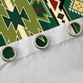 thumbnail image 4 of Homewish Ancient Bohemain Aztec Blackout Curtains Set of 2 (52x84 Each),Rustic Western Tribal Window Curtains,Green Beige Curtains and Drapes For Kids,Luxury Bedroom Decor, 4 of 6