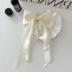 thumbnail image 1 of Horquilla con lazo para el pelo de tela para mujer, pinzas para el pelo con cinta, tocado, lazo blanco y negro, Clip superior, accesorios de joyas para el cabello femenino, 1 of 5