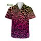 thumbnail image 3 of Camisas de lujo con estampado de leopardo para hombre, blusa ajustada de manga corta, elegante blusa de club con solapa abotonada, ropa de calle para hombre, camiseta cómoda, 3 of 5