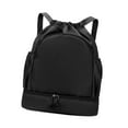 thumbnail image 4 of Mochila deportiva con cordón y compartimento para zapatos, bolsa de deporte de viaje, mochila, bolsa impermeable para año Nuevo, atletismo, fútbol, ​​ Negro, 4 of 10