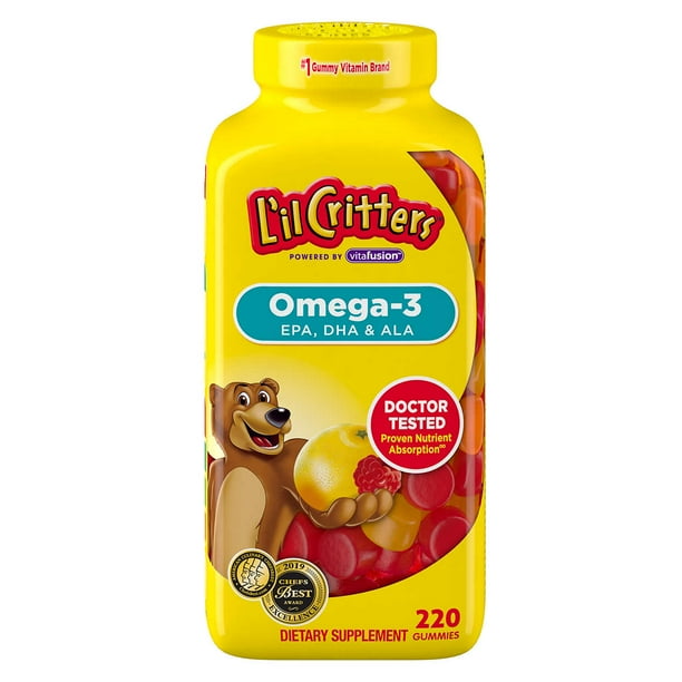 L'il Critters Omega3 DHA, 220 Gummy Bears