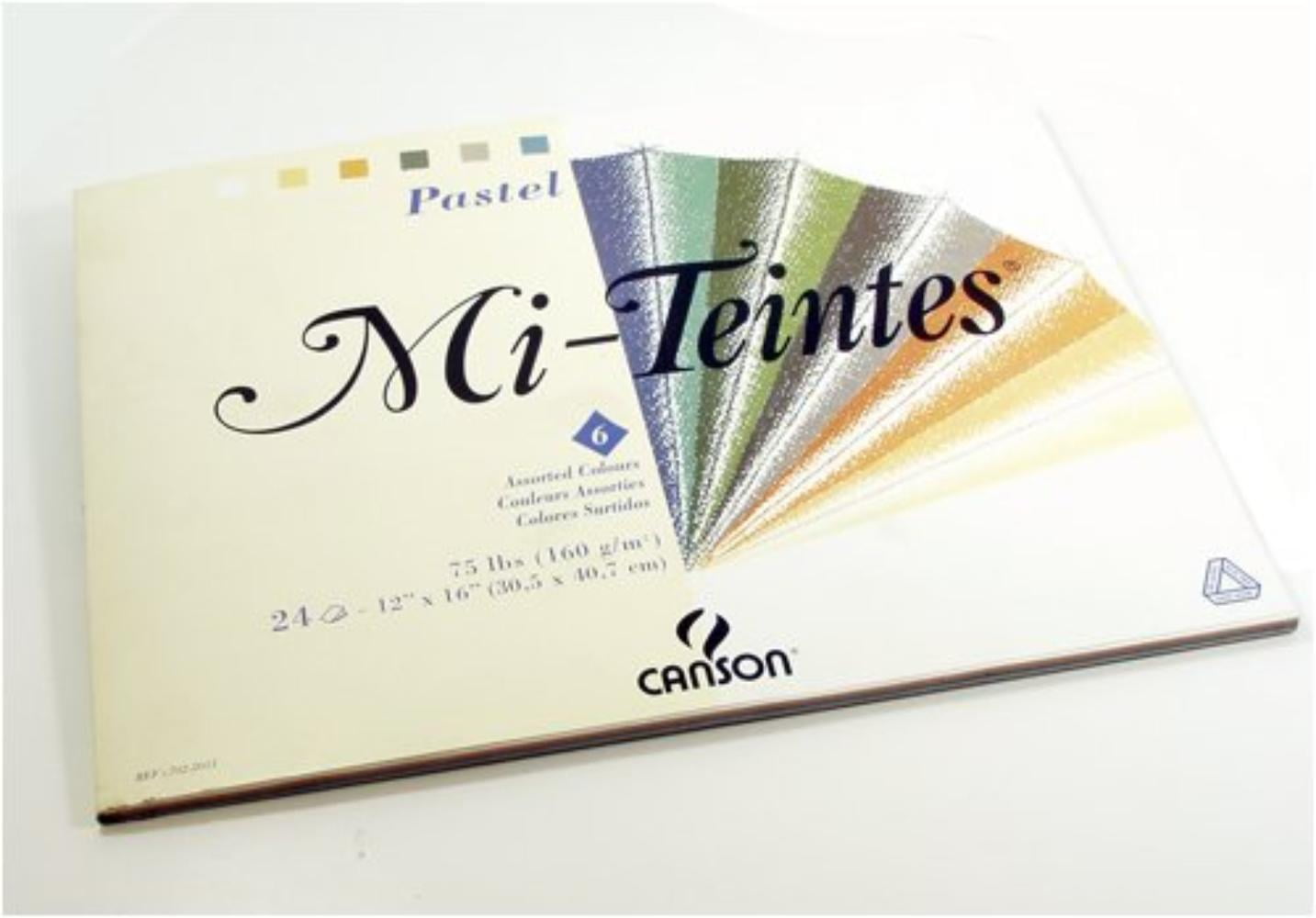 MiTeintes Pastel Pad 12X16 Assorted Colors, A color assortment of