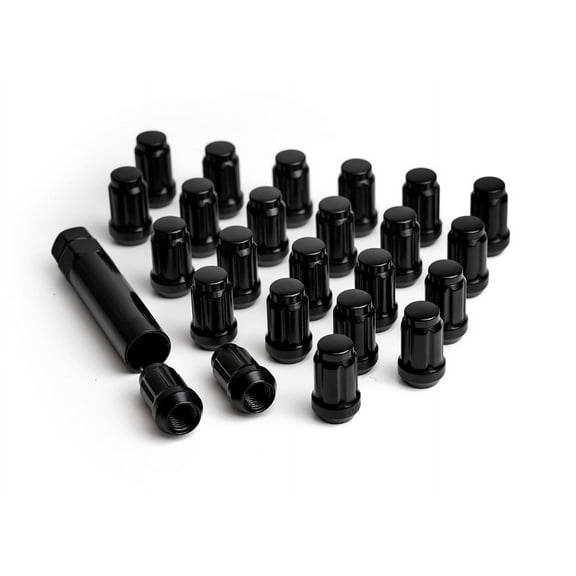 ICON Alloys, Lug Nut Kit, M12 x 1.5, Black, 24 Count with Lug Key
