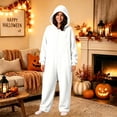 thumbnail image 6 of Men Cozy Full Zip Hooded Jumpsuit â Unisex Onesie Sleepwear â Essential Men's Clothing for Halloween Winter Casual (Sizes S-XXXXL), 6 of 8