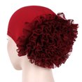 thumbnail image 2 of Travelwant Women Flower Elastic Turban Beanie Women Flower Elastic Head Wrap Chemo Cap Hat, 2 of 2