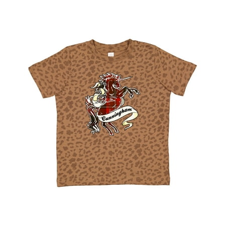 

Inktastic Cunningham Tartan Unicorn Gift Toddler Boy or Toddler Girl T-Shirt