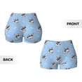 thumbnail image 5 of Kdxio French Bulldog2 Print Workout Shorts for Women Seamless Soft Smooth Gym Yoga Scrunch Active Shorts, 5 of 9