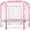 Pink, variant on Zateety 55'' Toddlers Trampoline with Safety Enclosure Net and Balls, Indoor Outdoor Mini Trampoline for Kids
