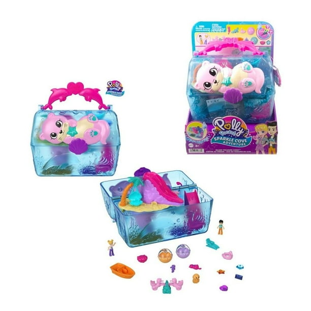Set de Juego Polly Pocket Bolso de Baúl Bahía Mágica Walmart en