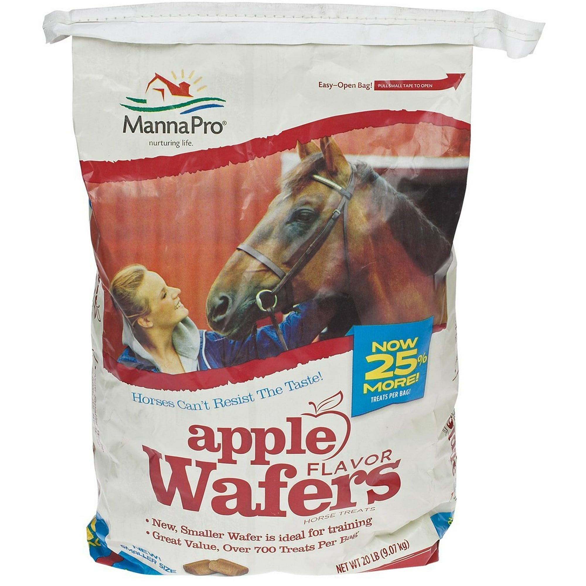 Manna Pro Wafers Horse Treats 20lb Apple
