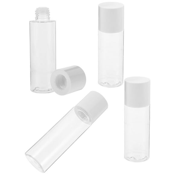 BRIGHTFUFU 4pcs Portable Travel Containers for Liquids Transparent for