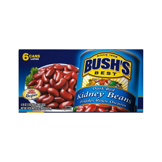 Product of Bush's Dark Red Kidney Beans 16 oz. 6 Pk.