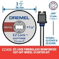 Dremel EZ40602 1 1/2inch EZ Lock Rotary Tool Cutoff Wheel and