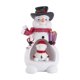 thumbnail image 2 of Adorno navideño de muñeco de nieve con luces | Decoración festiva de resina para mesita de noche, dormitorio y árbol de Navidad | Decoración luminosa a pilas para el hogar y regalos, 2 of 9