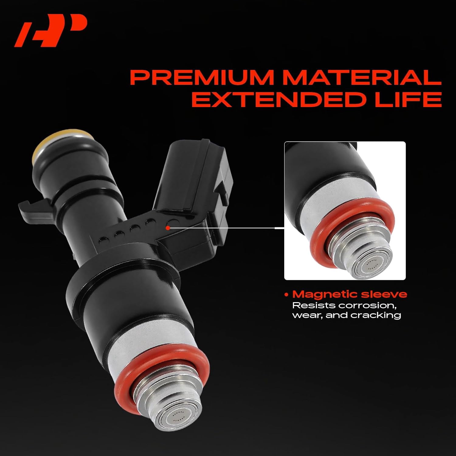 A-Premium Fuel Injectors Compatible with Honda CR-V 2010-2011, Civic 2013-2015, Accord 2008-2012 & Acura TSX 2009-2014, ILX 2013-2015, L4 2.4L, Gas, Set of 4