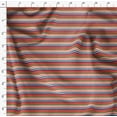 thumbnail image 4 of Soimoi Tissu Poly Georgette à Rayures Horizontales au Mètre 42 Pouces de Large, 4 of 5