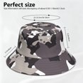 thumbnail image 3 of Camouflage Bucket Hat, Personalized Acrylic Fisherman Hat, Soft and Warm Casual Outdoor Cap for Daily Wear, 3 of 6