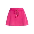 thumbnail image 5 of No Boundaries Washed Fleece Mini Skater Skort, Women's XXS-XXL, 5 of 5