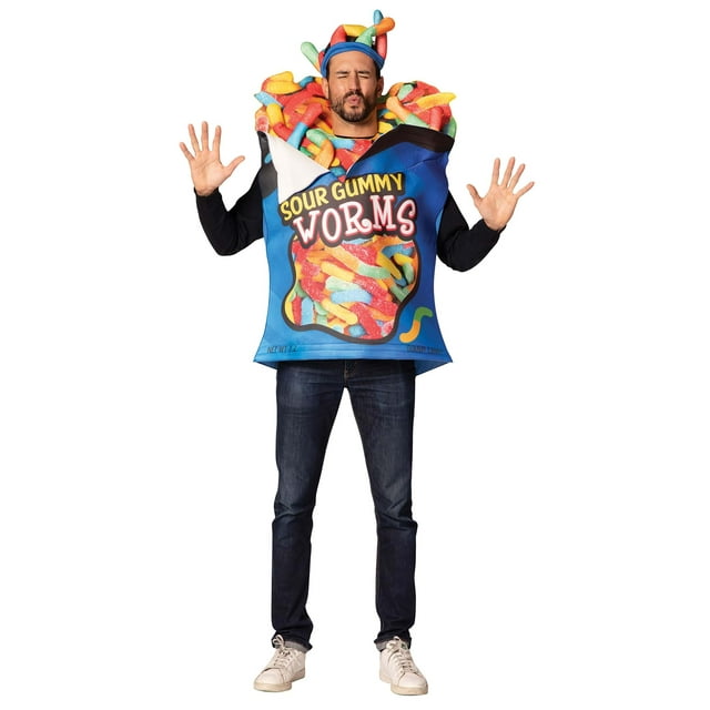 Costume de Ver Gommeux Acide pour Adulte