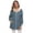 Denim Blue, variant on U.Vomade Women's Thin Cashmere Jacket Hooded Jacket Long Sleeve Zip Pocket Casual Cardigan Plush Coat