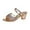 Gold, variant on OAVQHLG3B Women's Sandals on Summer Ladies Shoes Two Ways To Wear Thick Heel Casual Women's Sandals