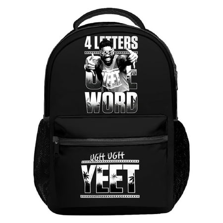 Jey Uso Four Letters One Word Backpack Casual Packsack Women Men Outdoor Rucksack Travel Bag