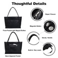 thumbnail image 3 of Bolso de mano Utenwat, tamaño grande, piel vegana negra, para mujer, 16 L, 3 of 6