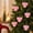 Pink, variant on 6Pcs Velvet Christmas Balls, Flocked Bow Shaped Baubles for Christmas Tree, Shatterproof Flocked Ornaments Balls for Family Holiday Wedding Party Xmas Hanging Decoration(Blue)