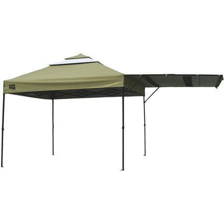 QuikShade Summit 10'x10' Straight Leg Canopy with Awning(Khaki Top)